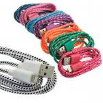 USB to iPhone5 round braid 1m