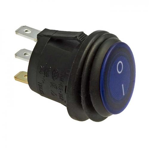 SB040-12V BLUE IP65 on-off ф20.2mm